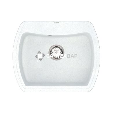 Мийка кварцева Vankor Norton NMP 01.63 White stone + сифон