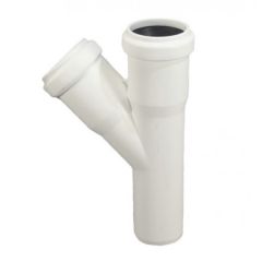 Трійник ПП внутрішньої каналізації Ostendorf 40/40X45&deg; білий