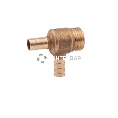 Тройник-штуцер латунный KD 10х1/2" НР