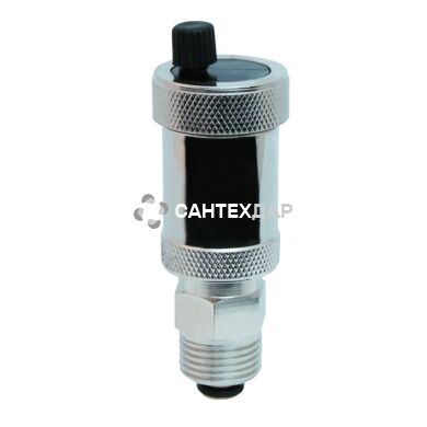 Воздухоотводчик автоматический SD 1/2" с запорным клапаном хром