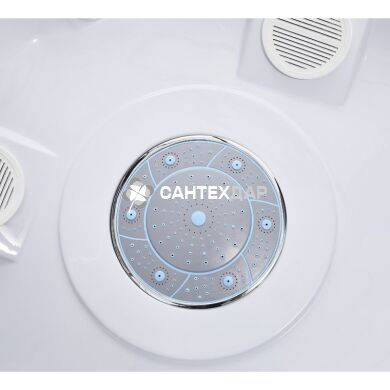 Душовий бокс Lidz TANI 80x80.FR високий скло Frost стінки білі