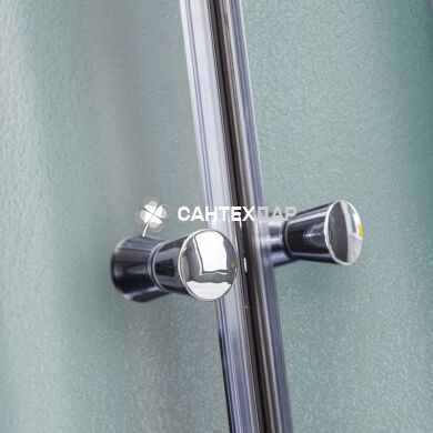 Душовий бокс Lidz TANI 80x80.FR високий скло Frost стінки білі