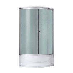 Душовий бокс Lidz TANI 80x80.FR високий скло Frost стінки білі