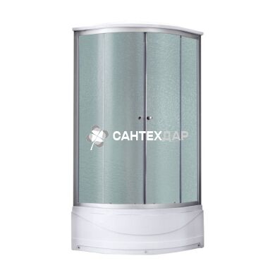 Душовий бокс Lidz TANI 80x80.FR високий скло Frost стінки білі