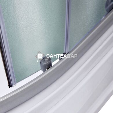 Душовий бокс Lidz TANI 80x80.FR високий скло Frost стінки білі