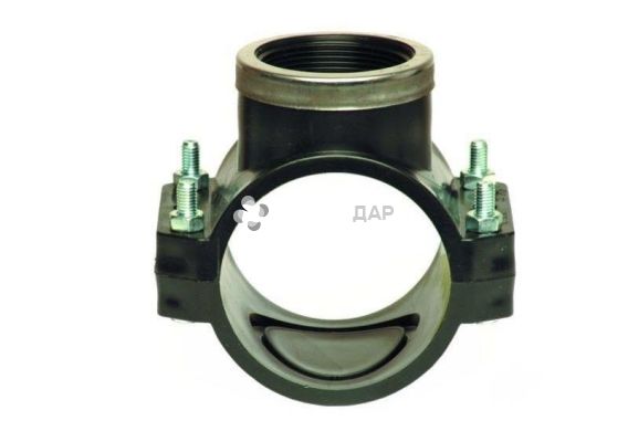 Хомут для труб ПНД Unidelta 90х1 1/4" ВР PN10