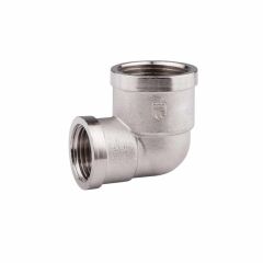 Колено латунное редукционное SD Forte 3/4х1/2 ВВ никель