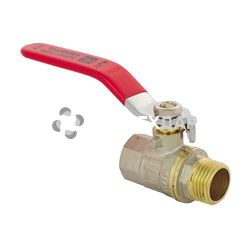 Кран шаровый АБ 1/2" НВ ручка