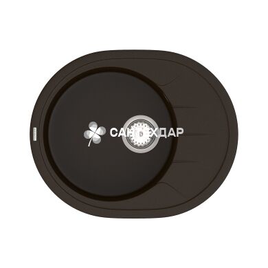 Мойка кварцевая Vankor Sity SMO 02.61 Chocolate + сифон