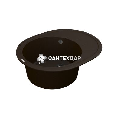 Мойка кварцевая Vankor Sity SMO 02.61 Chocolate + сифон