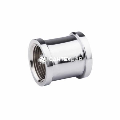 Муфта латунная SD Forte 1/2х1/2 ВВ хром