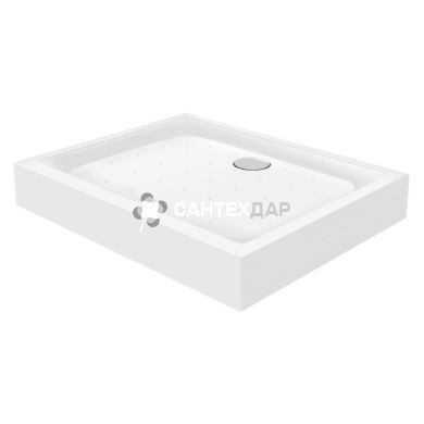 Набор Qtap душевая кабина Gemini CRM1018RC6 Clear + поддон Unirect 301815