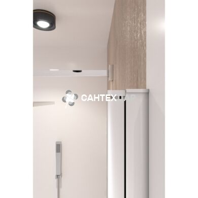 Набор Qtap душевая кабина Gemini CRM1018RC6 Clear + поддон Unirect 301815