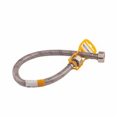 Шланг гибкий SD Forte для воды 1/2" ВВ 0.6 м нержавеющая оплетка в силиконе