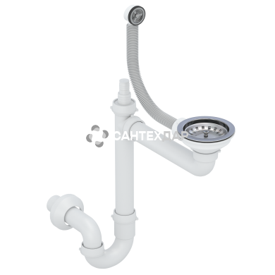 Сифон для кухонной мойки 3 &frac12;, одинарный