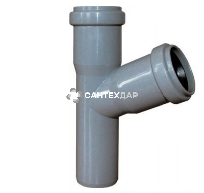 Тройник ПП внутренней канализации Ostendorf 40/40х67&deg;