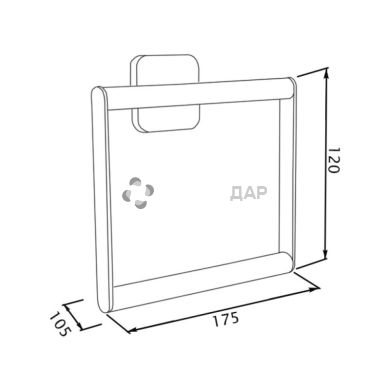 Держатель полотенец GF Italy 2704 хром