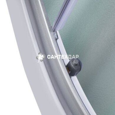 Душовий бокс Lidz TANI 80x80.FR низький скло Frost стінки білі