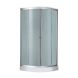 Душовий бокс Lidz TANI 80x80.FR низький скло Frost стінки білі