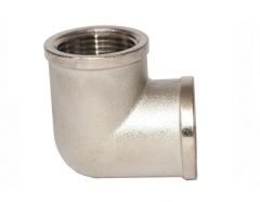 Колено латунное Gross 3/4 ВВ никель