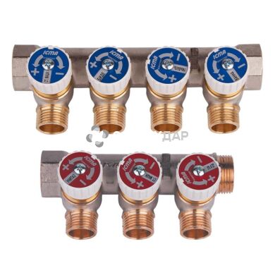 Коллектор под резьбу 1/2" Icma 3/4"х2 выхода №227