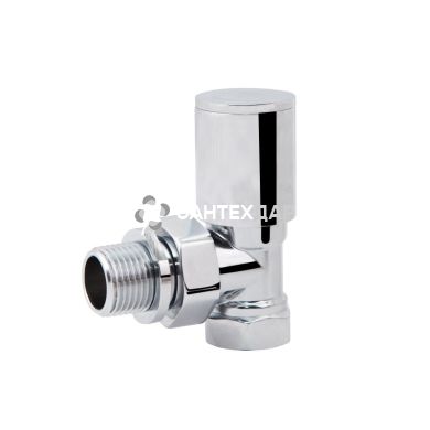 Кран радиаторный SD Forte 1/2" угловой верхний хром