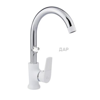 Смеситель кухонный на гайке Q-Tap Polaris WHI 007F