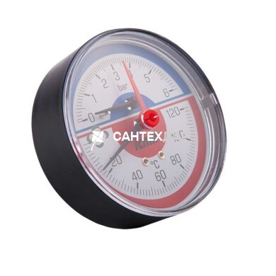 Термоманометр Icma 1/2" 10 bar 120°C заднее подключение №259