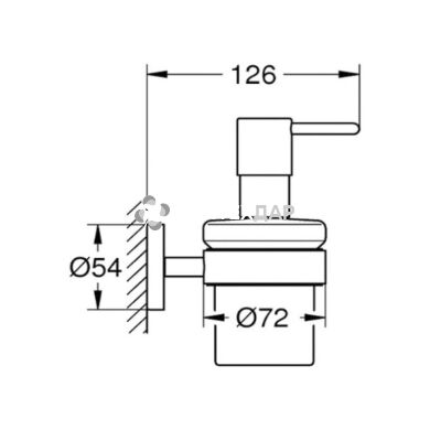 Дозатор рідкого мила Grohe Essentials 40448001 настінний