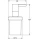 Дозатор рідкого мила Grohe Essentials 40448001 настінний