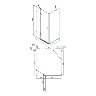 Душевая кабина Q-tap Capricorn CRM1099SC6 Clear