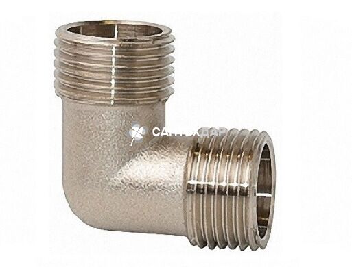 Колено латунное Gross 1/2 НН никель