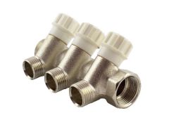 Коллектор вентильный под резьбу FADO 1"x5 выходов