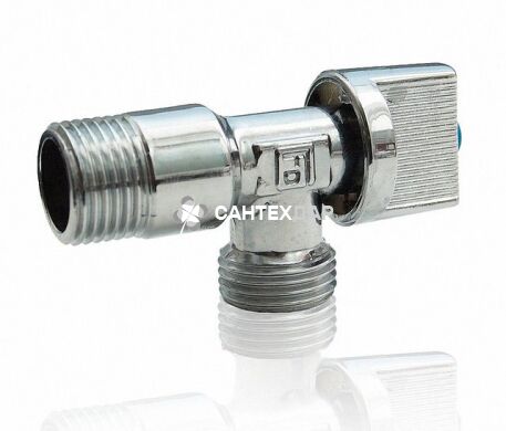 Кран приборний кульовий Fado Classic 1/2"-1/2" кутовий хром