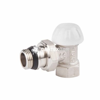 Кран радиаторный SD Forte 1/2" с антипротечкой угловой нижний Powerful