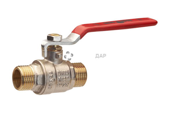 Кран шаровой Brass 15 мм 1/2" НН PN40 ручка