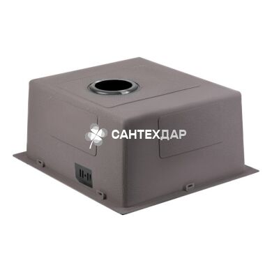 Мийка кухонна з нержавіючої сталі Qtap D4843BL 2.7/1.0 мм