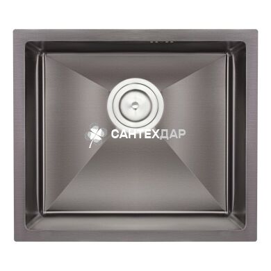 Мийка кухонна з нержавіючої сталі Qtap D4843BL 2.7/1.0 мм