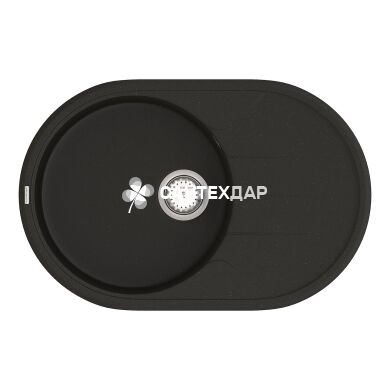 Мойка кварцевая Vankor Sity SMO 02.78 Black + сифон