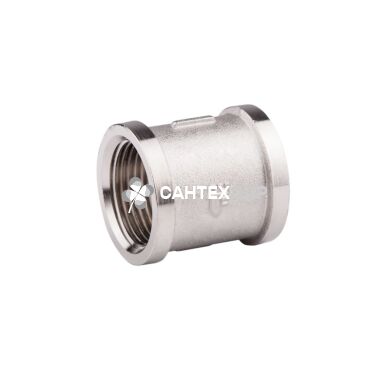 Муфта латунная SD Forte 3/4 ВВ никель