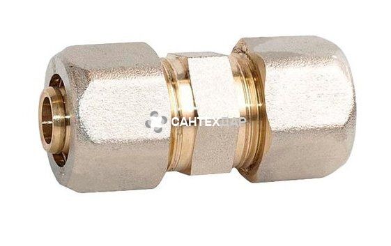 Муфта металлопластиковая обжимная Gross 16 мм