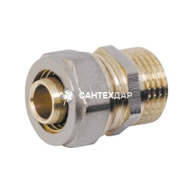 Муфта металлопластиковая обжимная Valve 16х1/2" НР