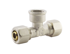 Тройник металлопластиковый обжимной FADO 20х1/2"х20 ВР