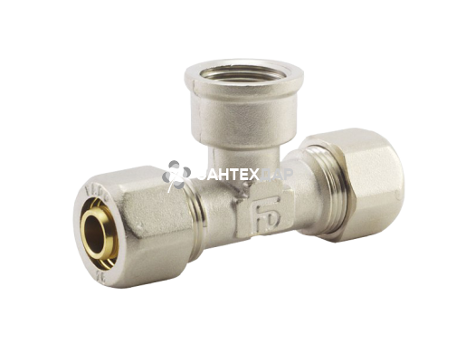 Тройник металлопластиковый обжимной FADO 20х1/2"х20 ВР