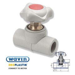 Вентиль проходной ППР Wavin Ekoplastik 63 мм