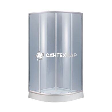 Душова кабіна Lidz Latwa 90x90 низький скло тоноване