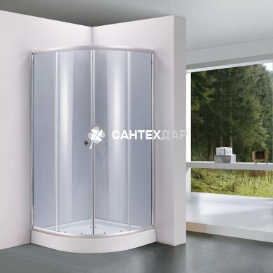 Душова кабіна Lidz Latwa 90x90 низький скло тоноване