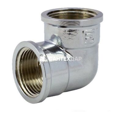 Колено латунное FADO 1 ВВ хром