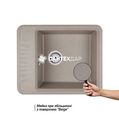 Мойка кухонная Qtap CS 6250 Beige