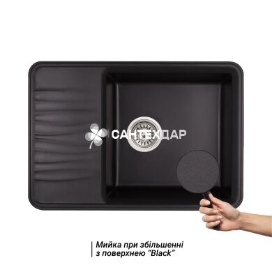 Мойка кухонная Qtap CS 7440 BLA